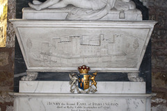 Detail of Memorial to the Second Earl of Darlington, Staindrop Church, County Durham