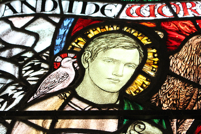 Detail of Stained Glass by Margaret Rope, Blackhall Church, Suffolk