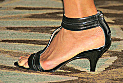 wife in nine west heels