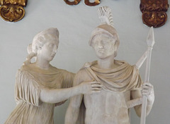 Detail of Marcus Aurelius and Faustina the Younger as Mars and Venus in the Capitoline Museum, July 2012