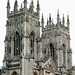 York Minster's twin towers.