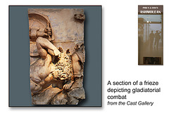 Gladiator frieze  - The Ashmolean Museum - Oxford - 24.6.2014 by Dan Sutters