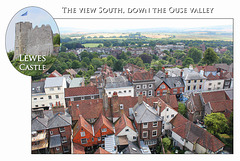 Lewes Castle - 23.7.2014 view to south