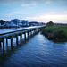 Pier along the Marsh across from Assateague Island