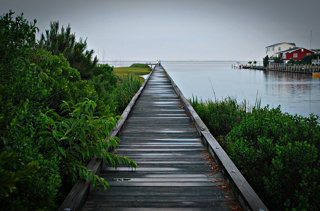 Marsh Pier across the Bay from Assateague Island