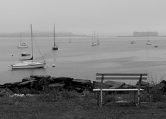 Bench, Casco Bay