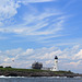 Clouds and Wood Island Light