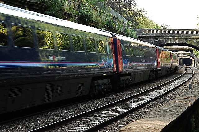 First Great Western HST, Sydney Gardens, Bath