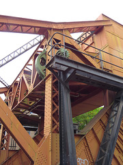 bridge, western entrance , shadwell basin, london docks