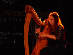 Cécile Corbel et sa harpe,