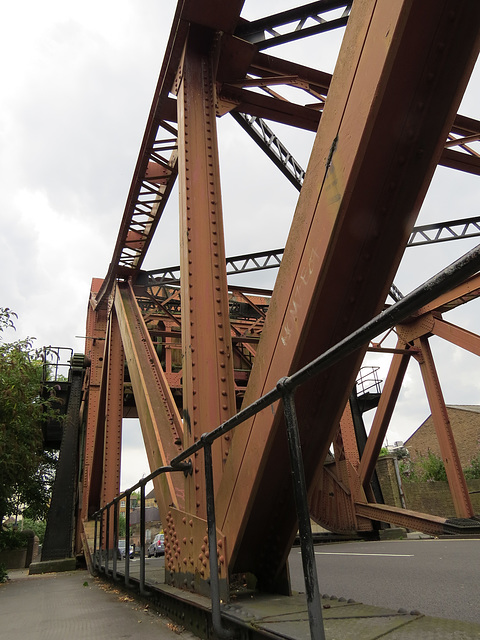 bridge, western entrance , shadwell basin, london docks