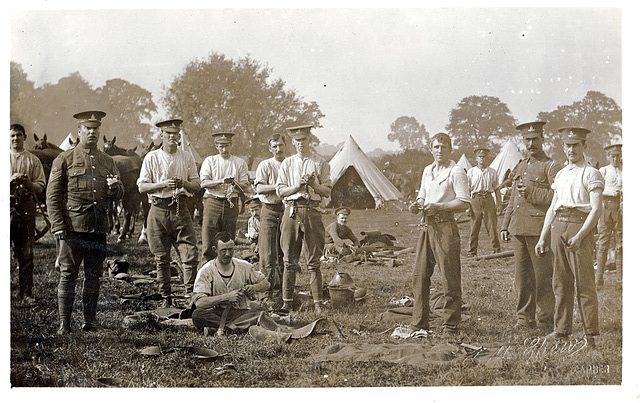 Royal Artillery Camp WWI