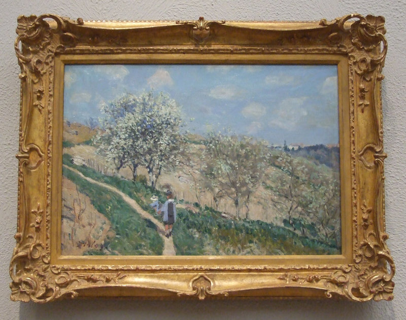 Landscape by Sisley in the Philadelphia Museum of Art, January 2012