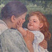 Detail of Maternal Caress by Mary Cassatt in the Philadelphia Museum of Art, August 2009