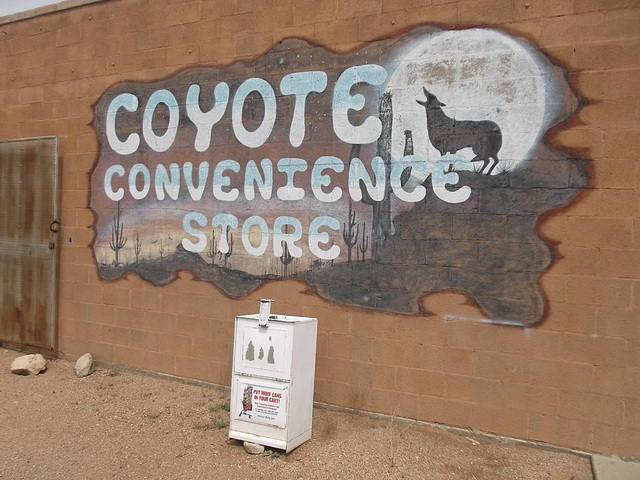 Coyote convenience store.