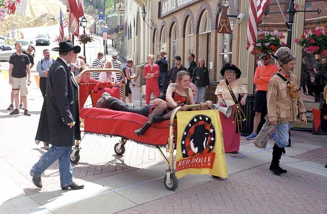 Bed races on main street