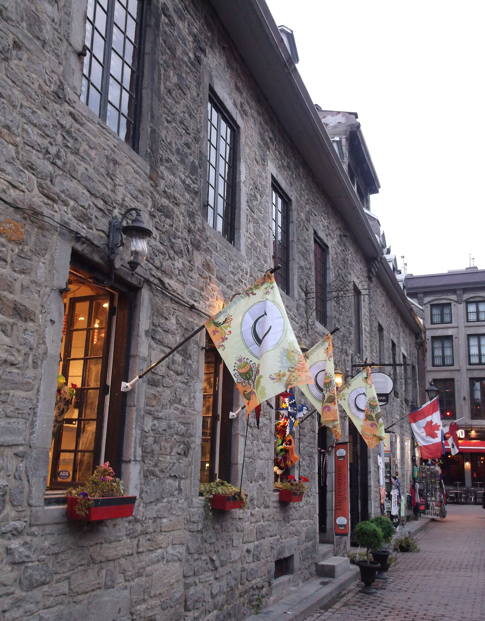 Fenêtres et drapeaux / Flags and windows.