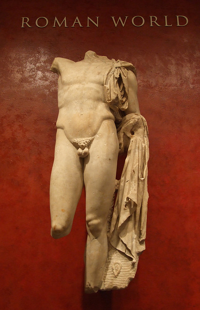 Marble God or Divinized Emperor  in the University of Pennsylvania Museum, November 2009