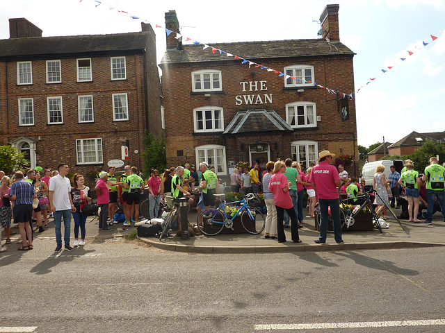 Every year our village hosts an annual bike ride from Holyhead to Betley over 100 miles