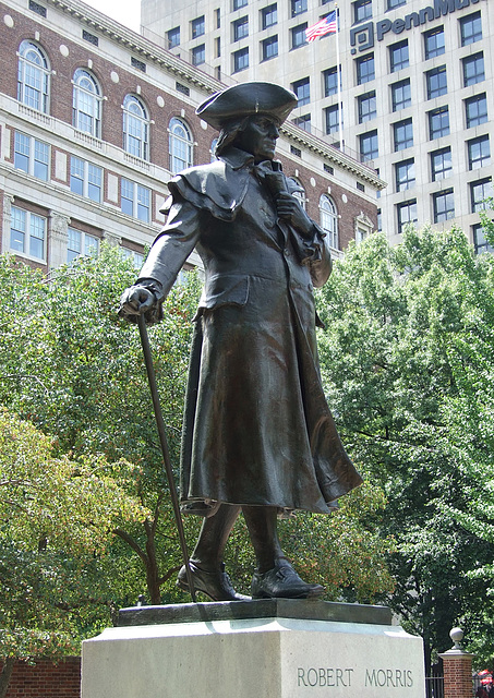 Robert Morris Statue in Philadelphia, August 2009