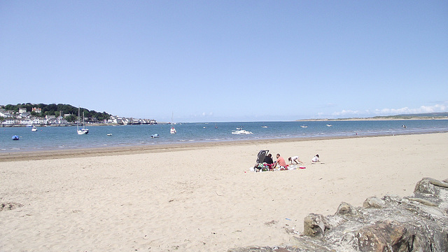 The beach was lovely and quiet for a while