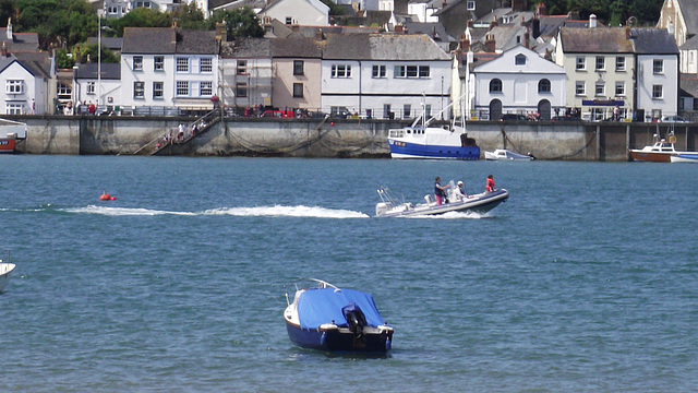 There were loads of people in boats