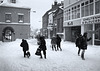 Freezing snow in Dursley. c.1980