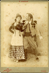 Lucie Bertrand & Jean Bartet by Nadar