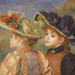 Detail of Two Girls by Renoir in the Philadelphia Museum of Art, August 2009