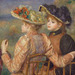 Detail of Two Girls by Renoir in the Philadelphia Museum of Art, January 2012