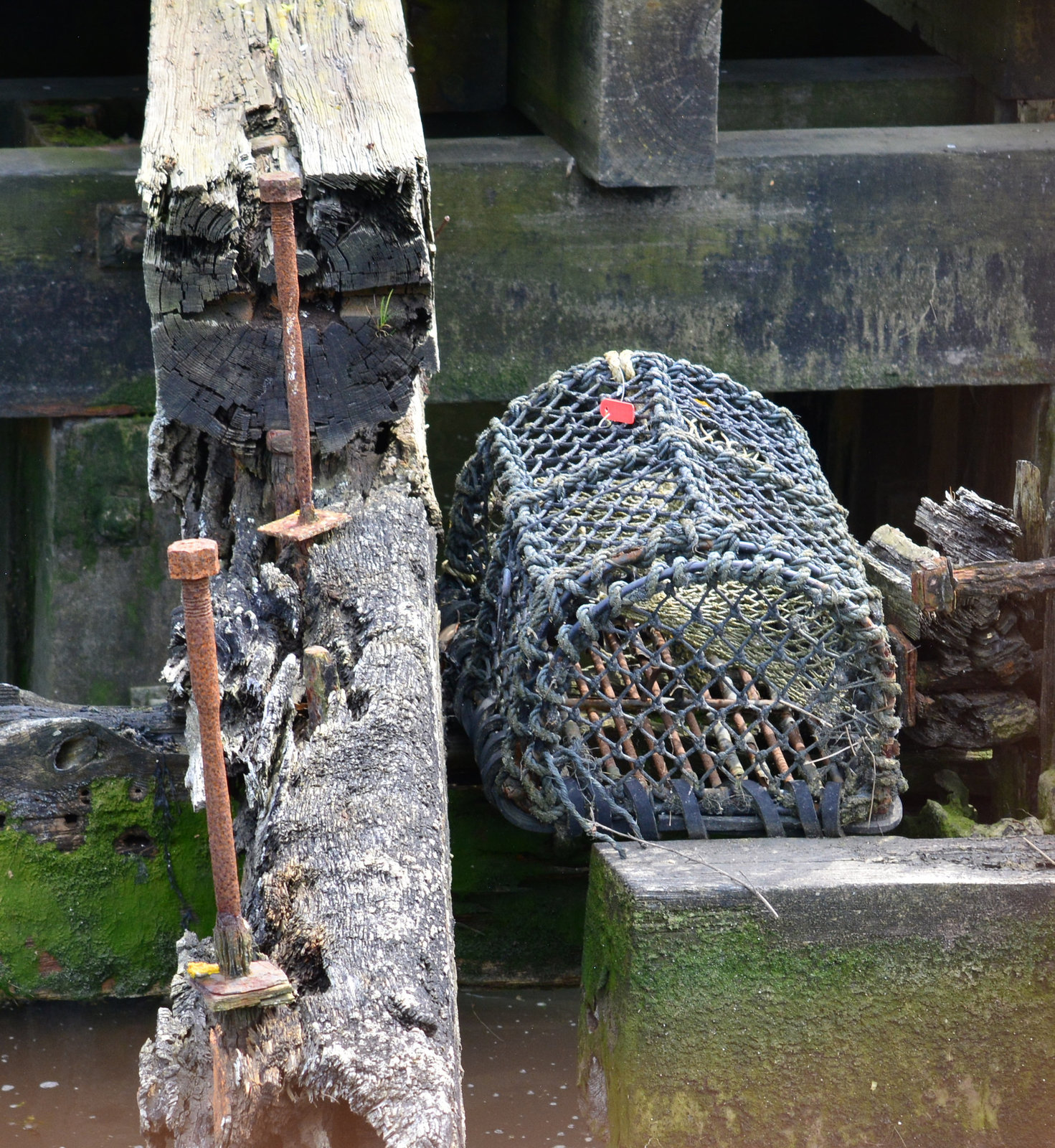 The old quay/staithes at Willington Gut. North Tyneside