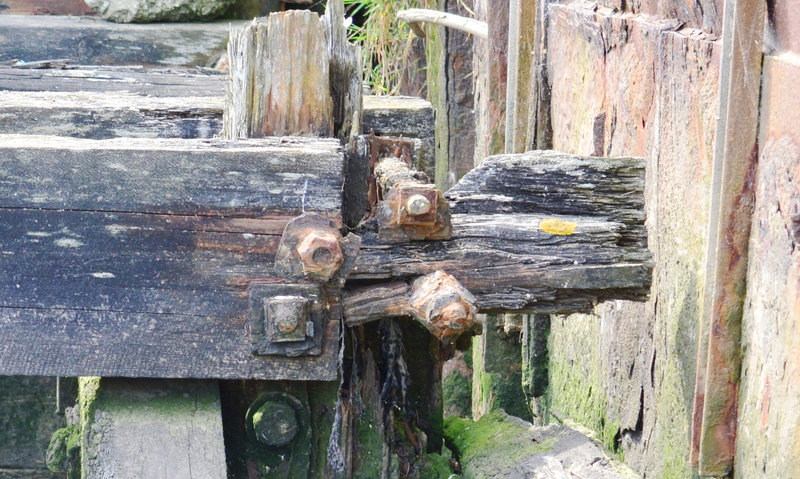 The old quay/staithes at Willington Gut. North Tyneside