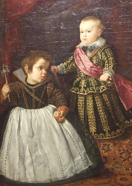 Detail of Don Baltasar Carlos with a Dwarf by Velazquez in the Boston Museum of Fine Arts, June 2010