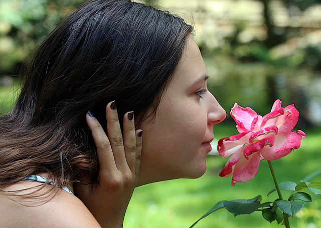 Ravissante rencontre entre deux fleurs