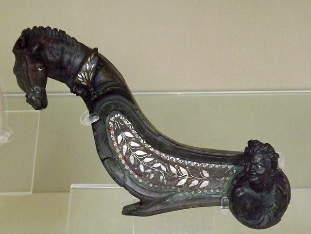 Bronze Attachment Decorating the Fulcrum of a Bed or Couch in the British Museum, May 2014