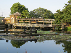 lea bridge sluice, hackney marshes, london