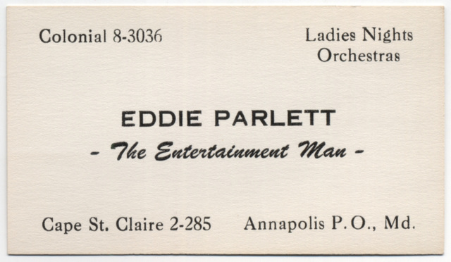 Eddie Parlett, the Entertainment Man