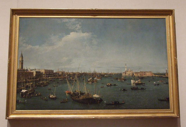 Bacino di San Marco Venice by Canaletto in the Boston Museum of Fine Arts, July 2011