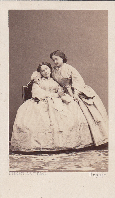 Amélie and Marie Faivre by Disdéri