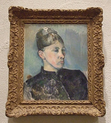 Portrait of Madame Cezanne by Cezanne in the Philadelphia Museum of Art, January 2012