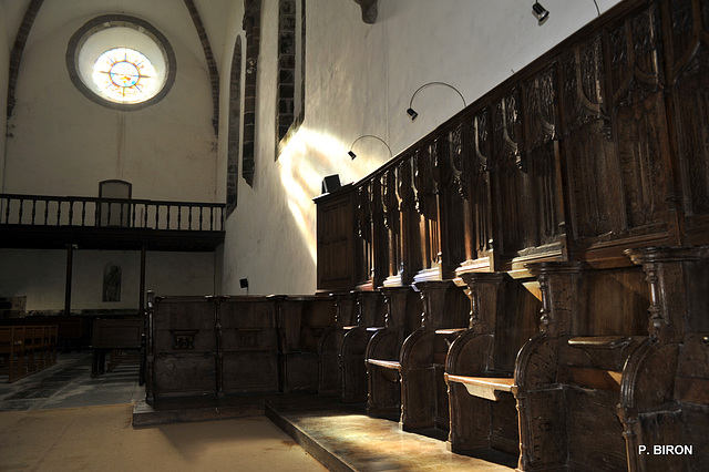 Stalles de l'Abbaye blanche de Mortain - Manche - Basse Normandie