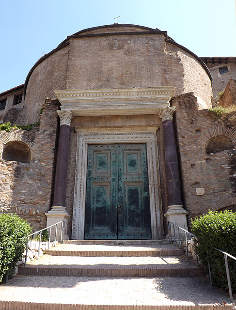 The Temple of Divine Romulus in the Forum Romanum, July 2012