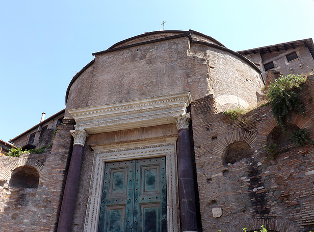 The Temple of Divine Romulus in the Forum Romanum, July 2012