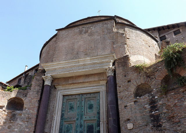 The Temple of Divine Romulus in the Forum Romanum, July 2012