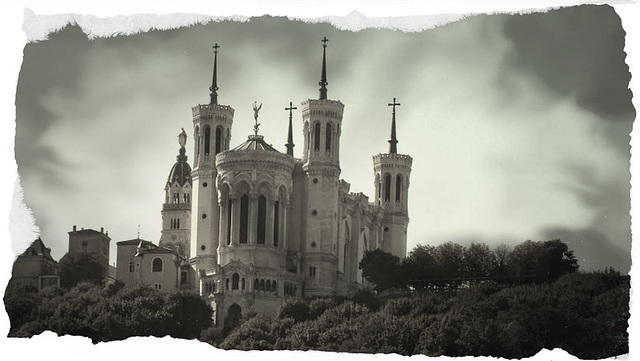 Basilique Notre Dame de fourvière a Lyon.