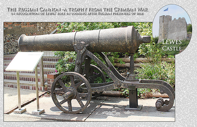 Lewes Castle - 23.7.2014 - the Russian Cannon