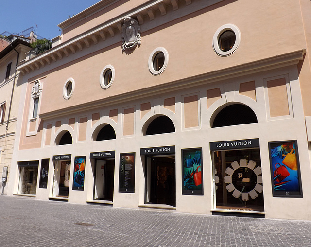 Louis Vuitton, the Original Site of the Ara Pacis in Rome, July 2012