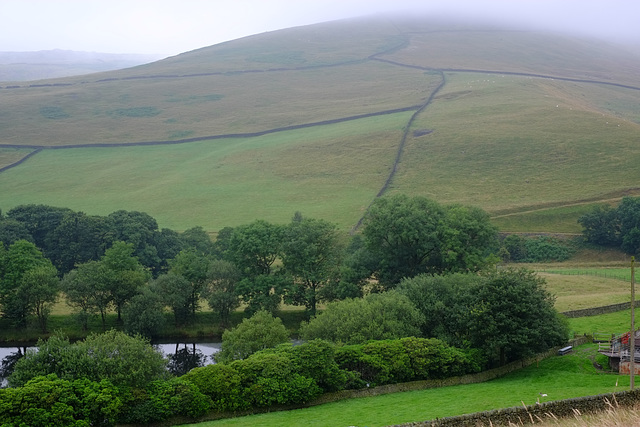 Mossy Lea Farm Views of Cloudy Bleaklow