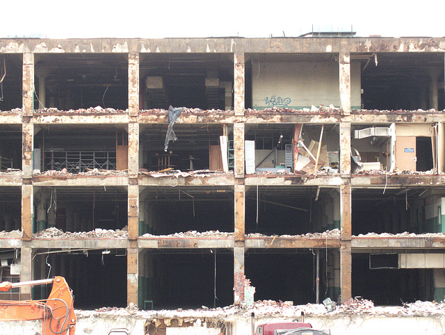 Gates Rubber Factory undergoing demolition