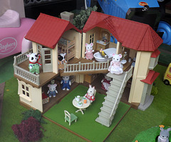 Sylvanian Families Display in Little Big Town Toy Store in Rome, June 2014